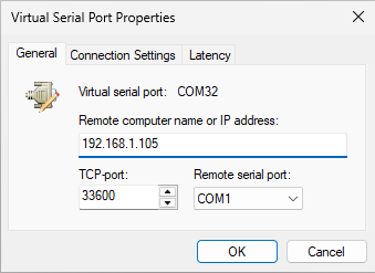 Connection Settings