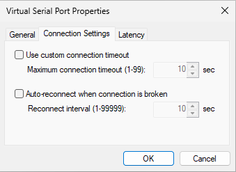 Connection Settings