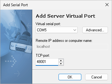 Add Server Serial Port