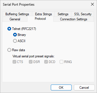 Serial Port Redirector - Protocol