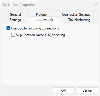 Serial Port Redirector - Fixed Port Settings