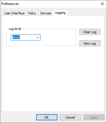 Logging Settings