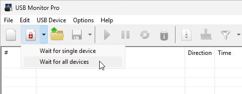 Choosing USB Device Manually