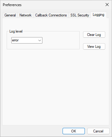 Logging Settings
