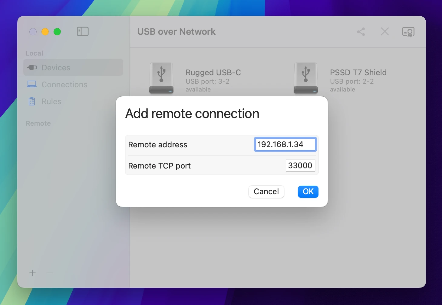 Add Remote Connection