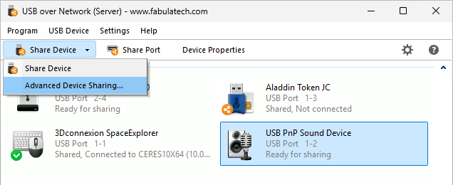 Advanced Device Sharing