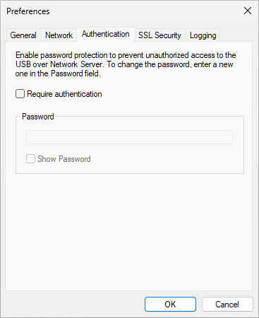 Authentication Settings