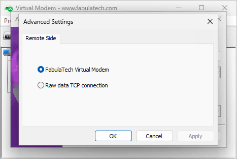 COM port Advanced Settings