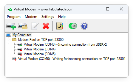 Virtual Modem